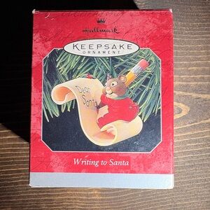 Hallmark Keepsake Ornament - Mouse with Scroll and Pencil